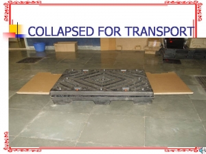 Corrugated Boxes Collapsed for Transport