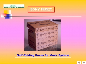 Self Folding Boxes for Music System