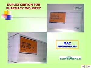 Duplex Carton for Pharmacy Industry