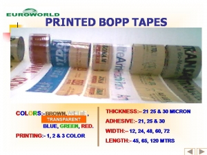 Printed BOPP Tapes