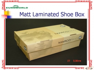 Matt Laminated Shoe Box