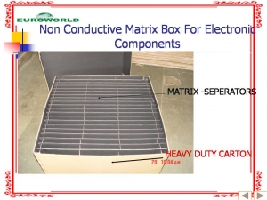 Non Conductive Matrix Box for Electronic Components