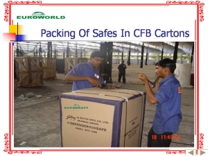 Packing of Safes in CFB Cartons