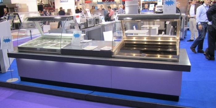 Cold and Hot Food Display Counter
