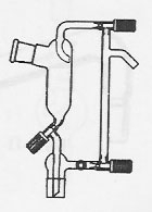  Intermediate receiver adapter (perkin adapter) with Roter flow stopcock