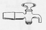 Cone adapter with stopcock for Aspirator Bottles