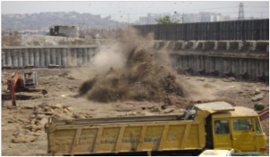 Mass Excavation Work of Road Work by Control Blasting Method