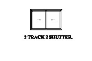 2 Track 2 Shutters