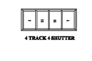 4 Track 4 Shutters