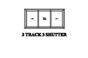 2 Track 3 Shutters