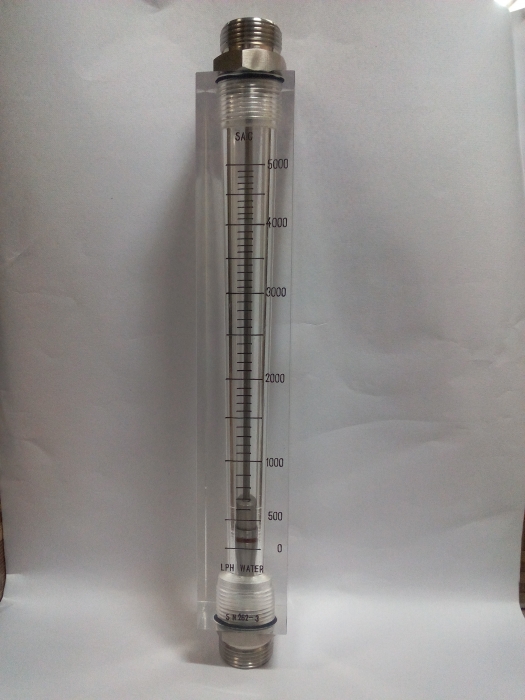 Acrylic Body Rota meter in Flow Range of 0-5000 LPH for Water