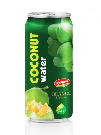 Coconut Water With Orange Flavour Aluminium Can