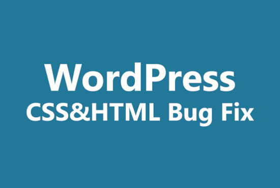 We will fix WordPress error, customize theme and fix css issues
